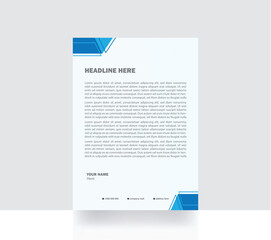 office poster letterhead stationery design template