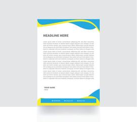 Fototapeta premium professional letterhead design stationery template