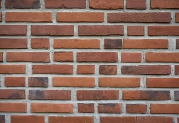 Fototapeta premium a close up of a brick wall made of red bricks