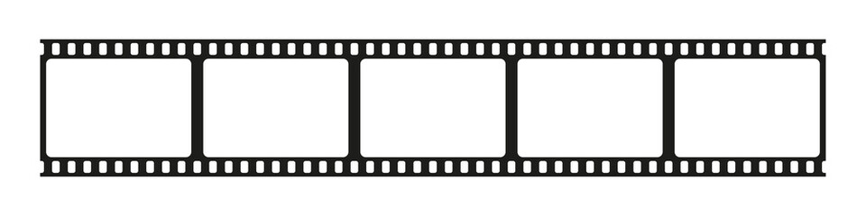 Film strip frame transparent background.