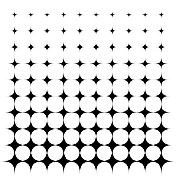 Star halftone style pattern tile for design decoration vector illustration