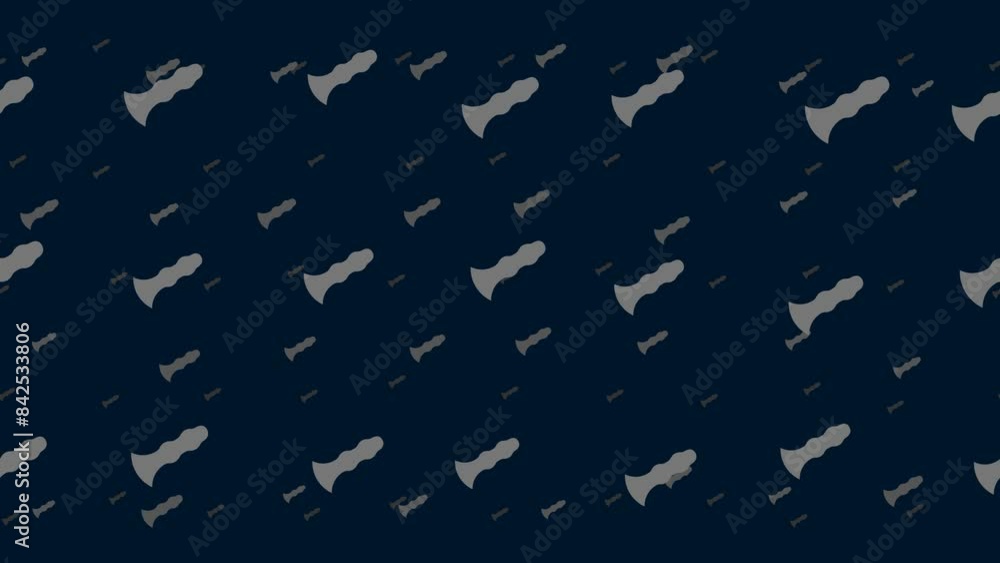 Poster sex toy symbols float horizontally from left to right. parallax fly effect. floating symbols are loc