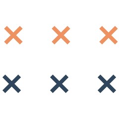 Obraz premium Memphis Cross Plus.Crosses - pluses diagonally distributed simple minimalist decorative geometrical vector pattern.Seamless pattern with cross or plus shape on filtered yellow background in modern dot