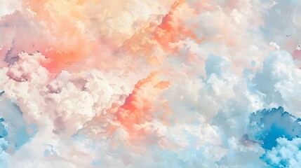Fototapeta premium background with fine grained pastel clouds texture