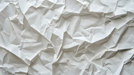 Obraz premium crumpled white paper