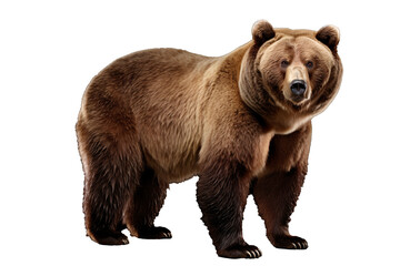 Fototapeta premium a large brown bear with black background