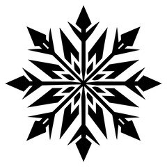 Exquisite Abstract White Snowflake Designs: Winter's Minimalist Beauty