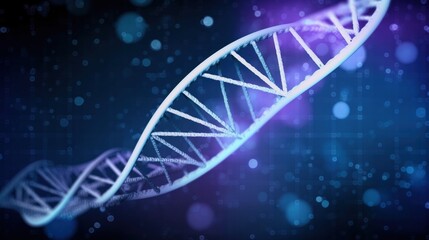 Human structure of DNA, researches of chromosomes. AI generated.