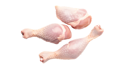 a group of raw chicken legs