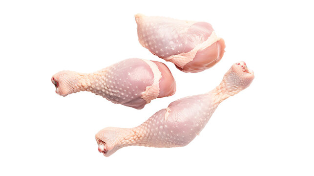 a group of raw chicken legs