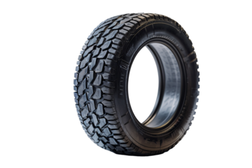 a black tire with a black rim