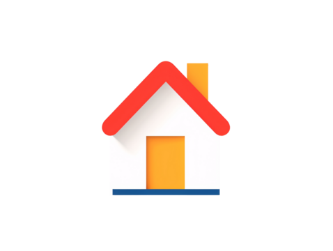 a house with a red roof