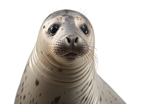 a close up of a seal