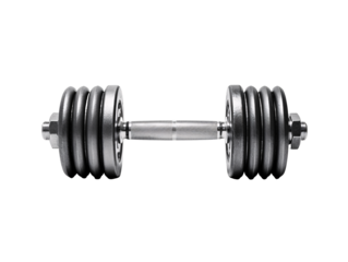 a close-up of a dumbbell