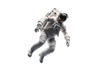 a astronaut in a white suit