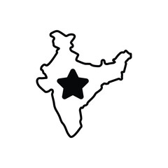 Map icon design with white background stock illustration