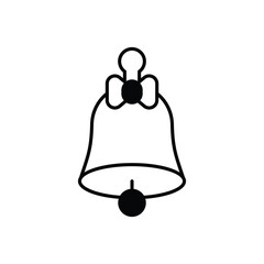 Bell icon design with white background stock illustration