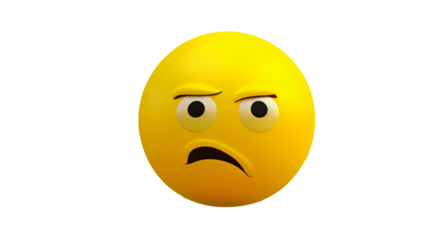 a yellow smiley face with eyes and mouth