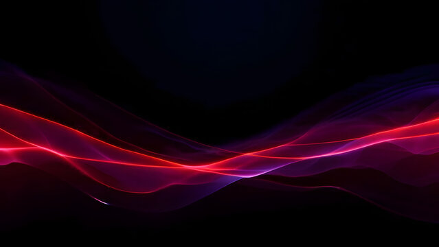 Black background with red waves effects