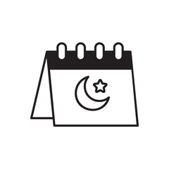 Calander icon design with white background stock illustration