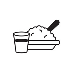 Seher icon design with white background stock illustration