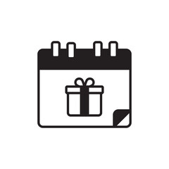 Birthday And Party icon design with white background stock illustration