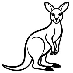 kangaroo with baby