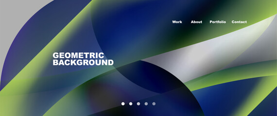 Fototapeta premium Dynamic flowing shapes concept design composition. Vector Illustration For Wallpaper, Banner, Background, Card, Book Illustration, landing page