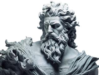 a statue of a bearded man