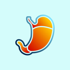 Fototapeta premium stomach icon design vector template