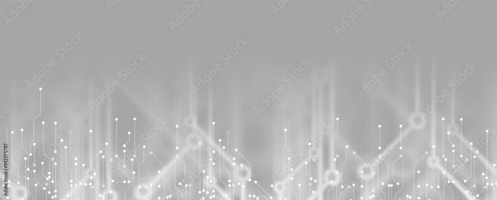 Fototapete Abstract Artificial intelligence. Cloud computing. Machine learning. Technology web background. Virtual concept futuristic background. Vector art.