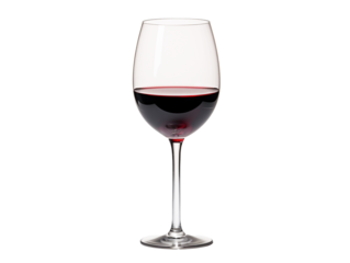 a glass of red wine