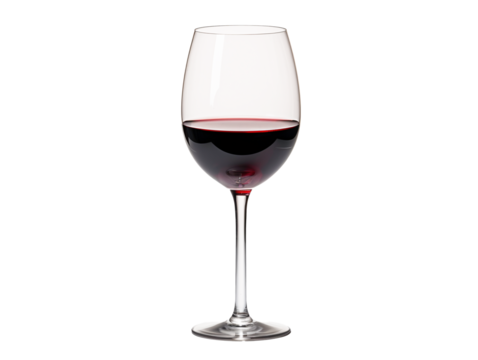 a glass of red wine