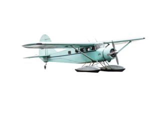 a small plane with propeller