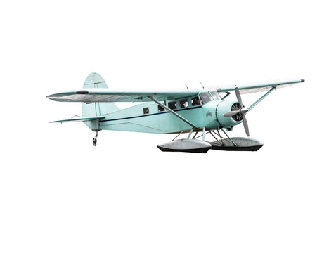 a small plane with propeller