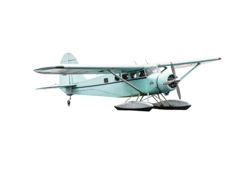 a small plane with propeller