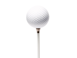 a golf ball on a tee