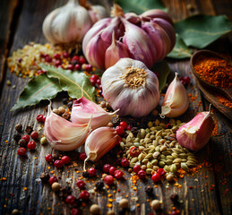 garlic and pepper