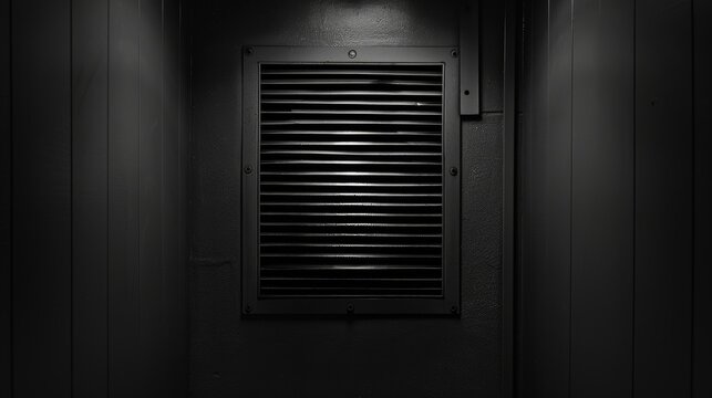 A subtle whistle of wind blowing through the air vents, breaking the silence and adding an unsettling element.