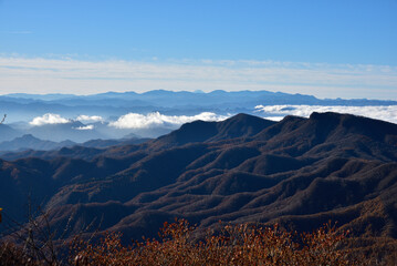 Climbing  Mount Asama-kakushi, Gunma, Japan