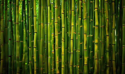 Obraz premium a close up of a bamboo backdrop, Generative AI