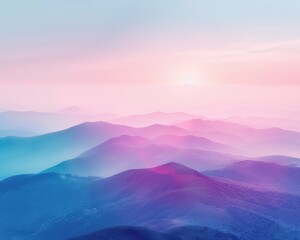 Obraz premium sunrise in mountains