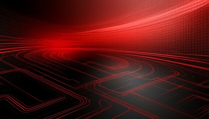 Fototapeta premium Technology background, black and red , gradient