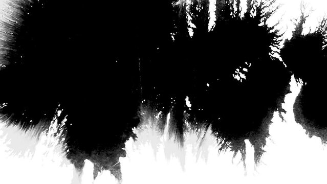 drop ink transition, alpha channel footage