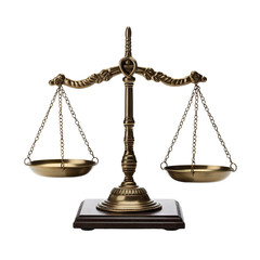 Scales of justice cut out