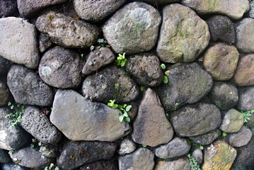 Baackground with large stone objects