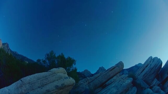 cinematic avantgarde minimalist style science fiction movie IMAX 70mm film full scene shot by ARRI Alexa LF camera of the night sky viewed from the grand Canyon in Yuta year 2059, night time, harsh li