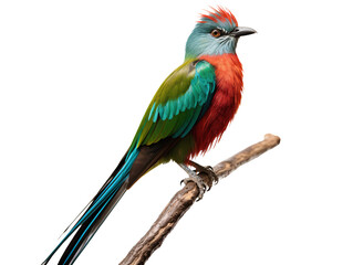 Obraz premium a colorful bird sitting on a branch