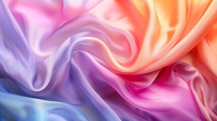 Fototapeta premium Abstract colorful silk fabric background