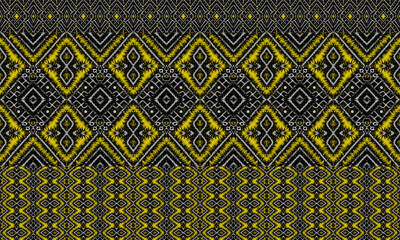 Traditional oriental ethnic pattern embroidery. Abstract vector Aztec style design for textures, fabric, clothing, wrapping, decoration, sarong.
